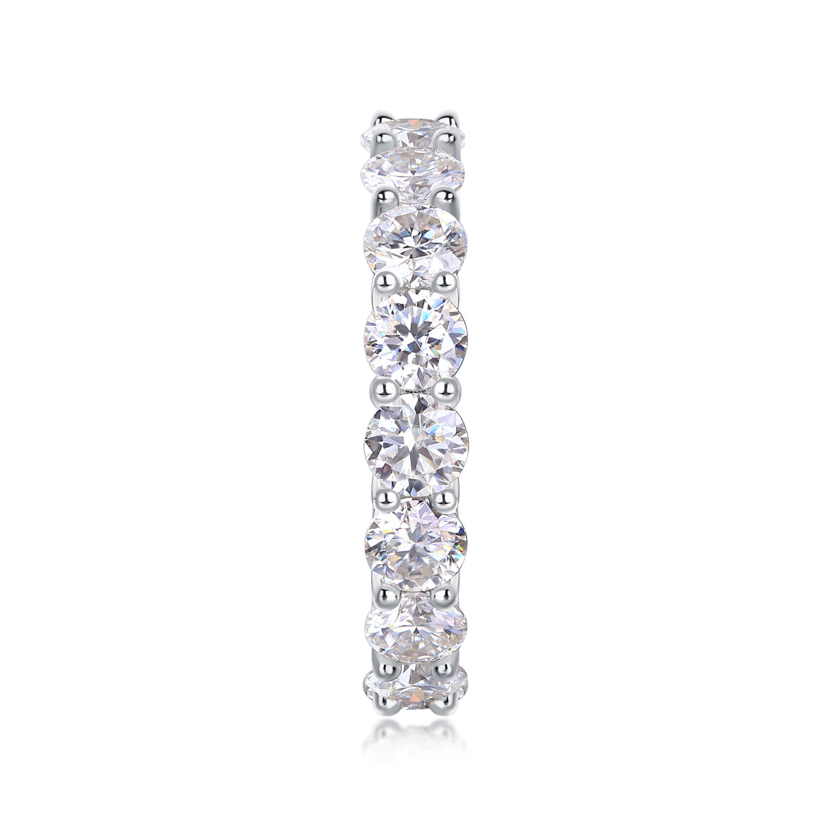 Starlight - Luxury Silver RIng Set With Top-quality Moissanite,  S925 Silver And Platinum-plated
