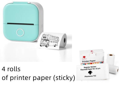 Mini Bluetooth Thermal Label Printer – Portable Photo, Study & Price Tag Printer