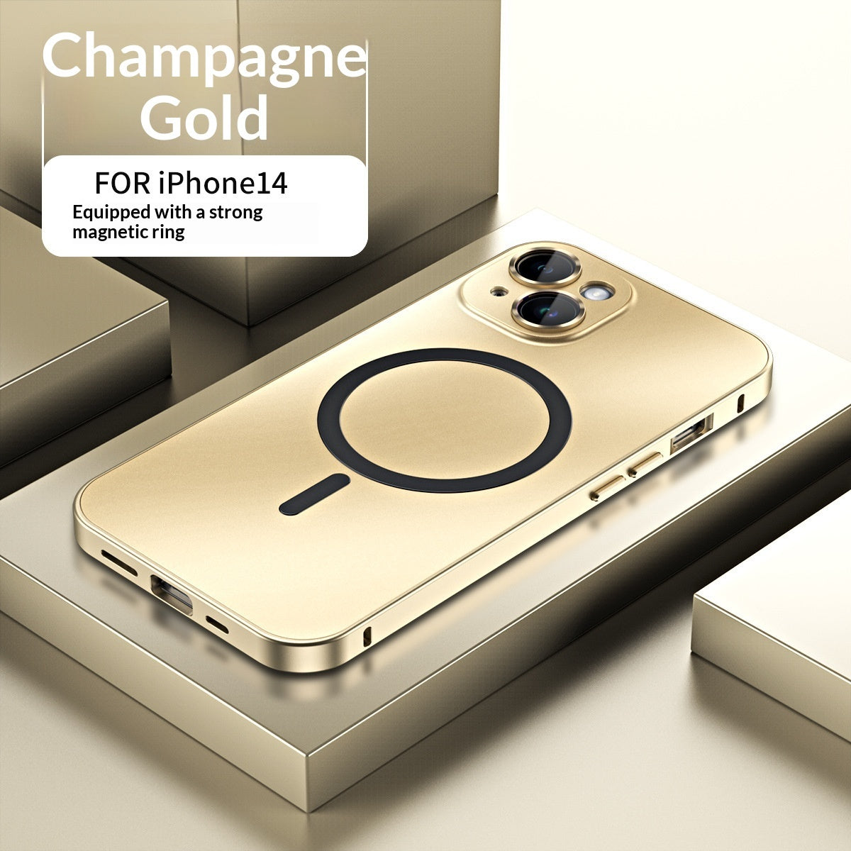 Full-Coverage Magnetic Metal Phone Case