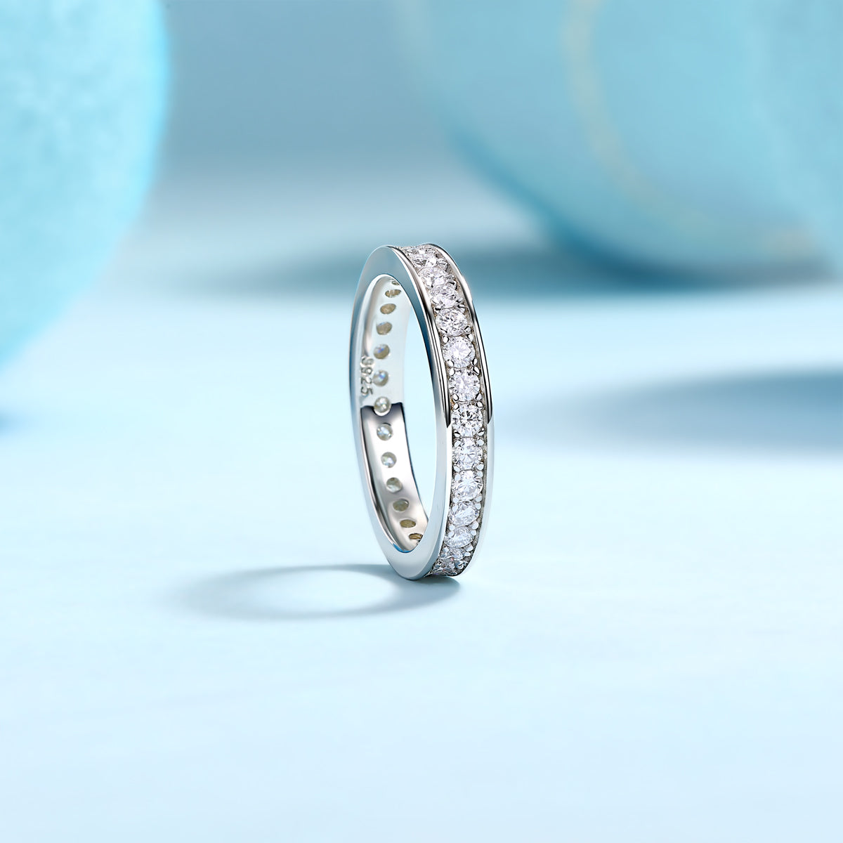 Trajectory - Luxury Silver Ring Set With Top-quality Moissanite, S925 Silver And Platinum-plated Diamond Ring