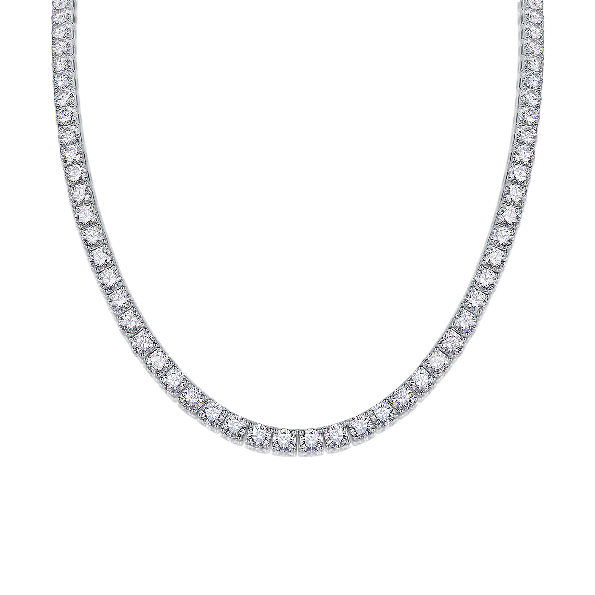 Endless Starry River - Luxury Necklace Set With Top-quality Moissanite, S925 Silver-plated Platinum.