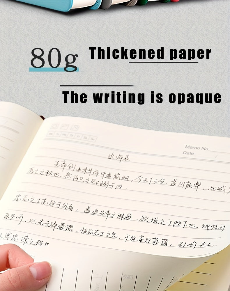 Carnet A5 de 360 ​​pages en similicuir premium avec boucle et motif tête de cerf 