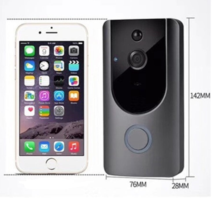 Wireless Smart WiFi Video Doorbell Camera with Chime, Visual Intercom & Night Vision IP Security
