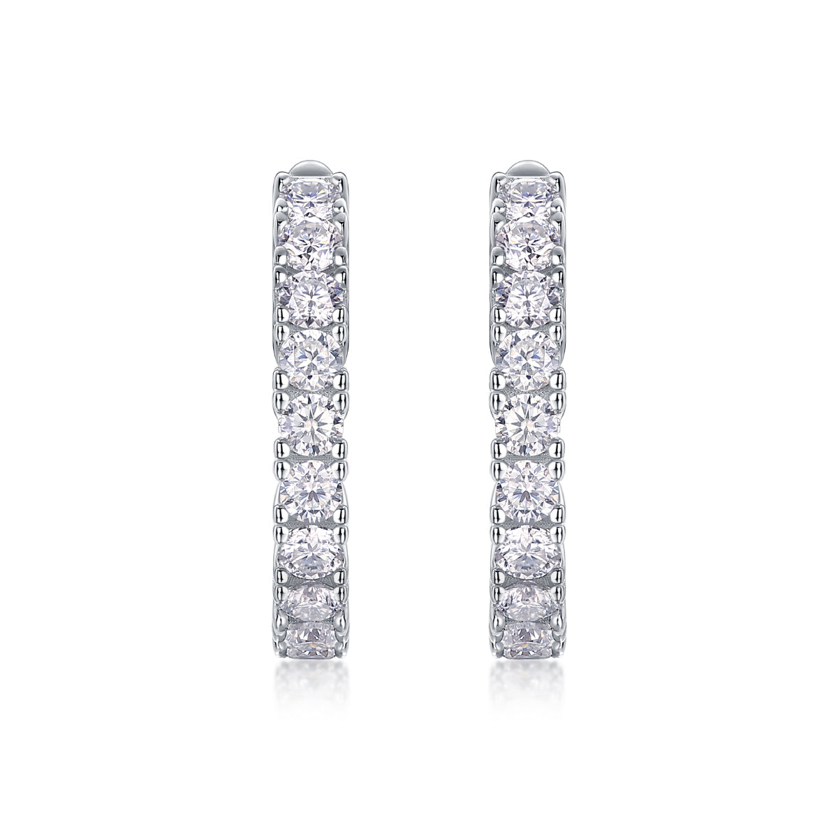 Modern Guide - Premium Moissanite Luxury Silver Stud Earrings S925 Silver Plated Platinum