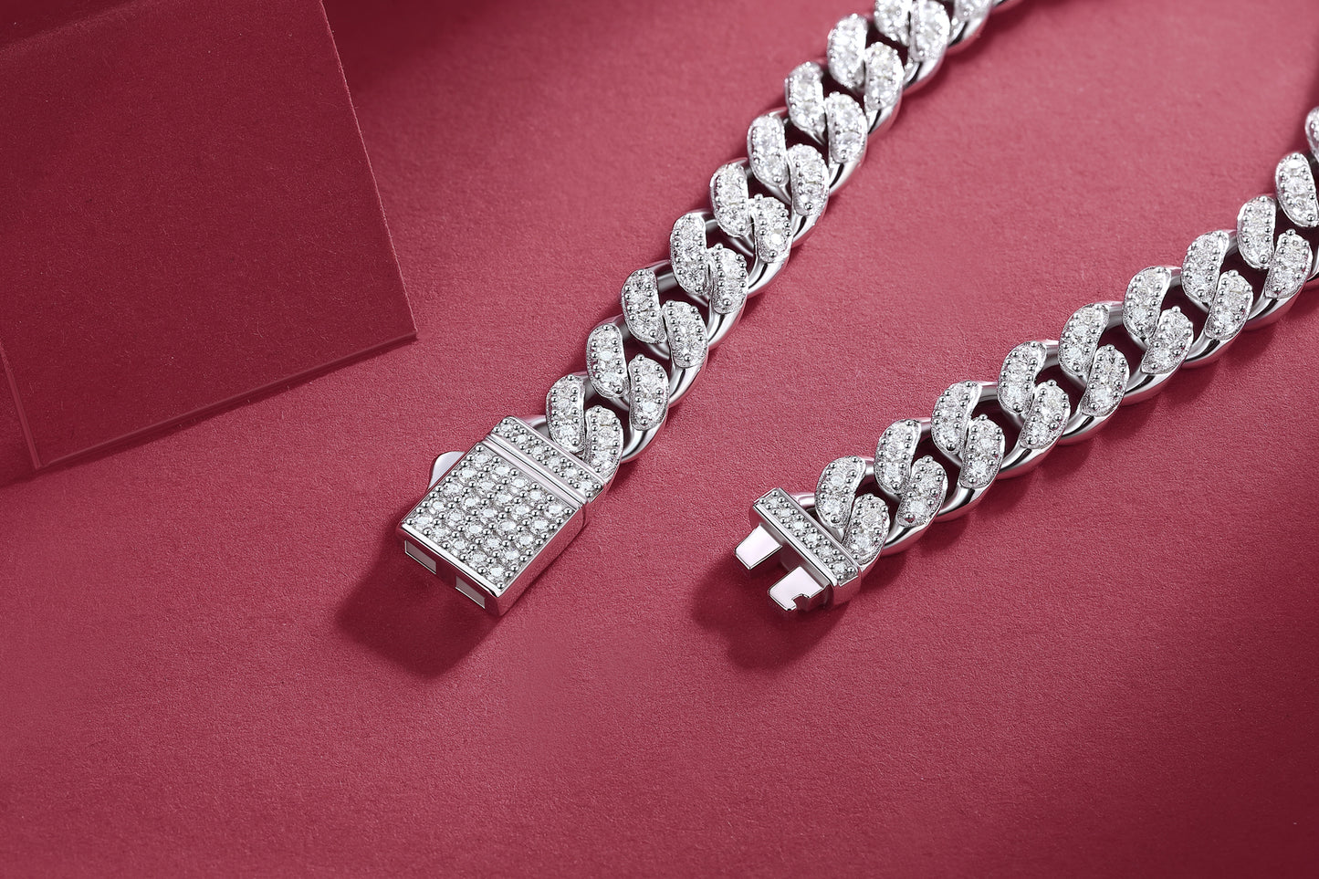 Light Of Faith - Luxury Silver Bracelet Set With Top-quality Moissanite, S925 Silver Plated Platinum