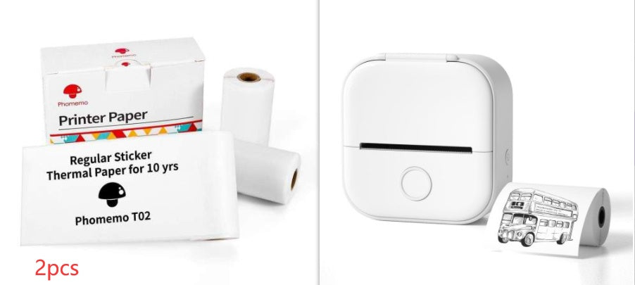 Mini Bluetooth Thermal Label Printer – Portable Photo, Study & Price Tag Printer