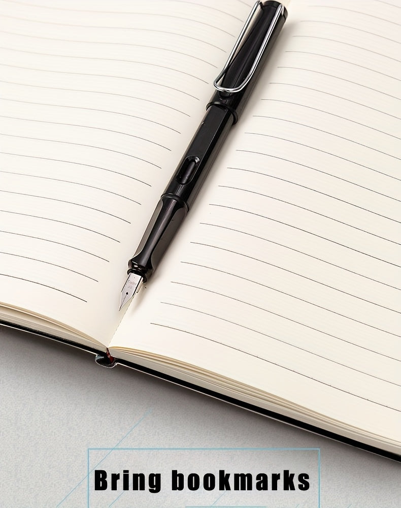 Carnet A5 de 360 ​​pages en similicuir premium avec boucle et motif tête de cerf 