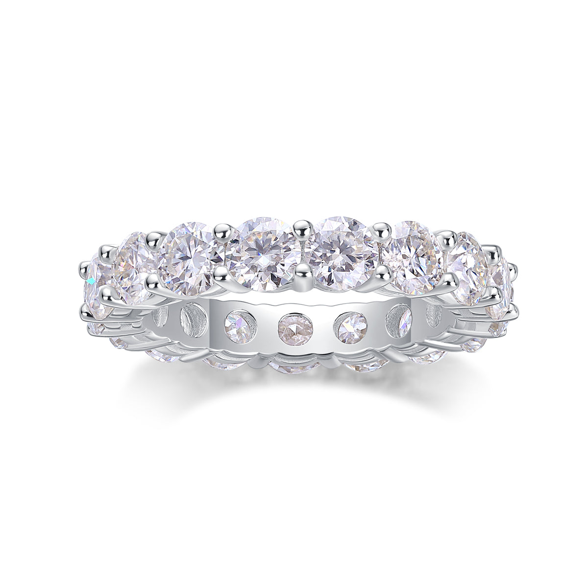 Starlight - Luxury Silver RIng Set With Top-quality Moissanite,  S925 Silver And Platinum-plated