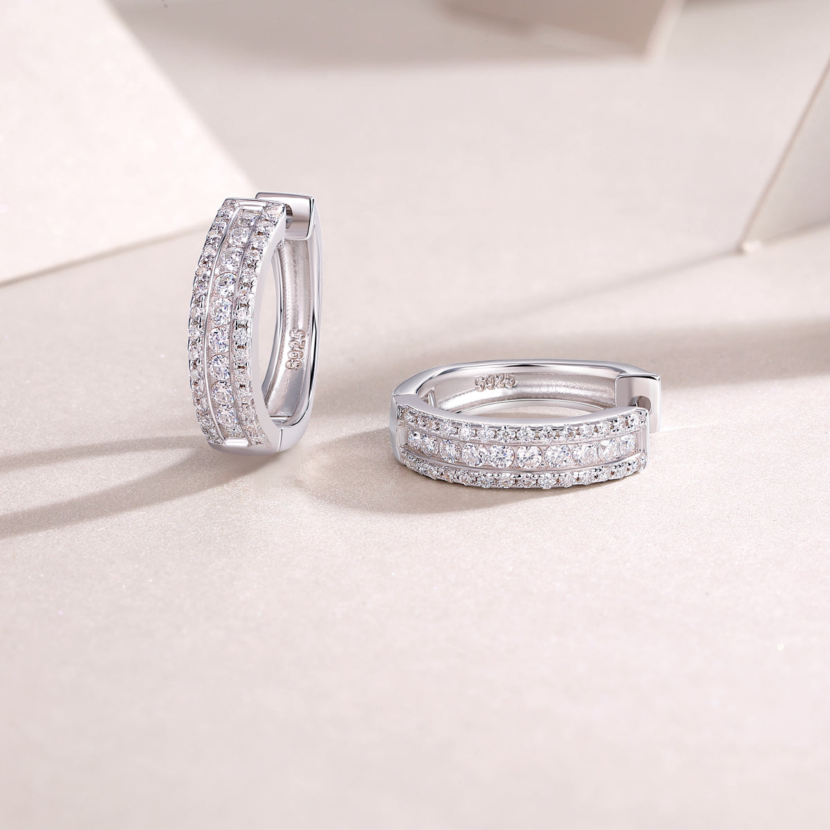 Brilliant Night - Premium Moissanite Luxury Silver Stud Earrings S925 Silver Plated Platinum