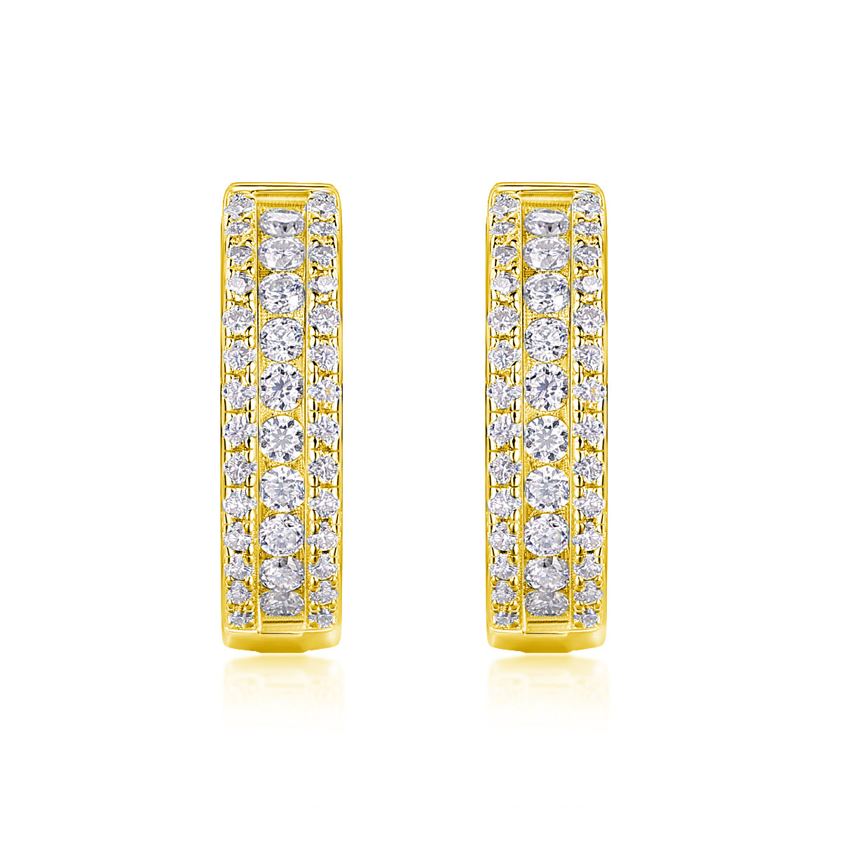 Brilliant Night - Premium Moissanite Luxury Silver Stud Earrings S925 Silver Plated Platinum