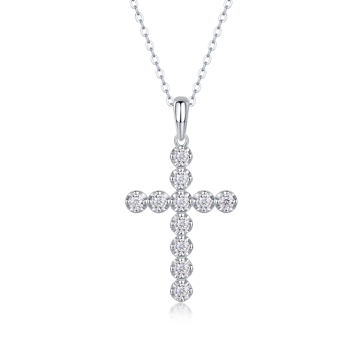 The Pendant Is A Fashionable And Trendy Accessory Set With Top-quality Moissanite S925 Silver And Platinum-plated Gold. It Can Be Tested In Gold Rose Gold With A Diamond Pen