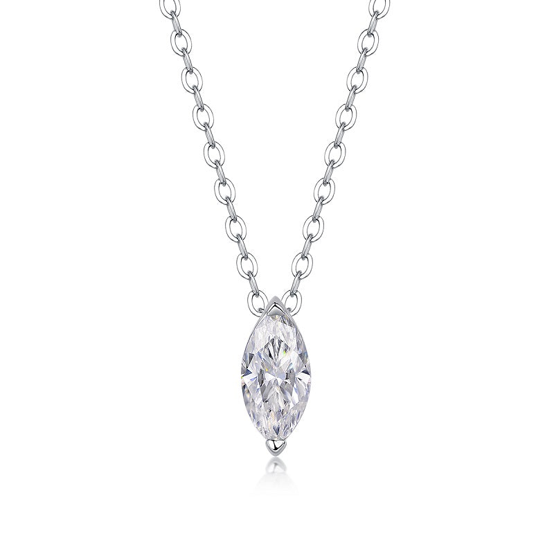 Morning Light Eye - Luxury Moissanite Pendant Necklace – S925 Silver with Gold Plating