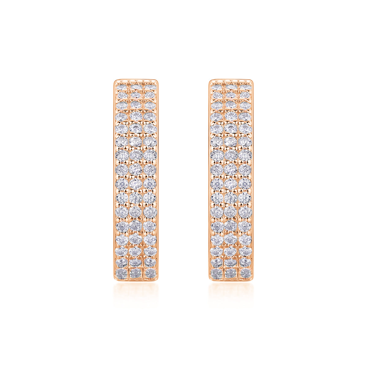 Slow Pace - Top-quality Moissanite Luxury Fashion Light Luxury Jewelry Silver Stud Earrings S925 Silver Plated Platinum