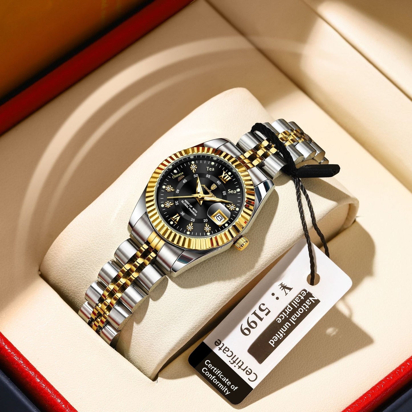 Stylish Minimalist And Personalized Alloy Watch For Women