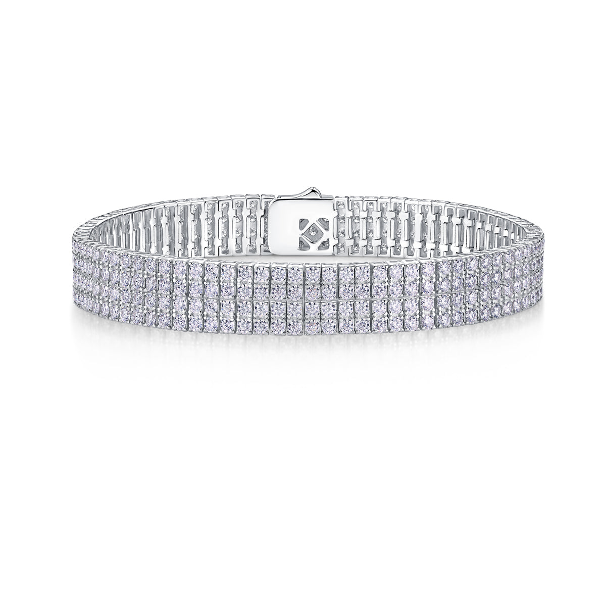 The Light On The Chain - Luxury Silver Bracelet Set With Top-quality Moissanite S925 Silver-plated Platinum