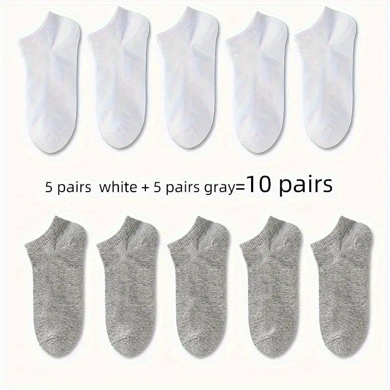 5/10/30 Pairs Men's & Women's Premium Comfort No-Show Ankle Socks