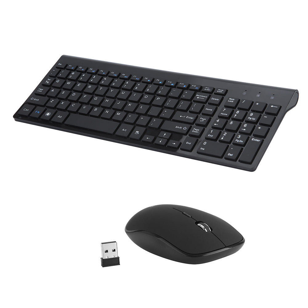 Ultra-Slim 2.4G Wireless Keyboard & Silent Mouse Combo | Compact, Full-Size Layout for PC, Laptop & Mac