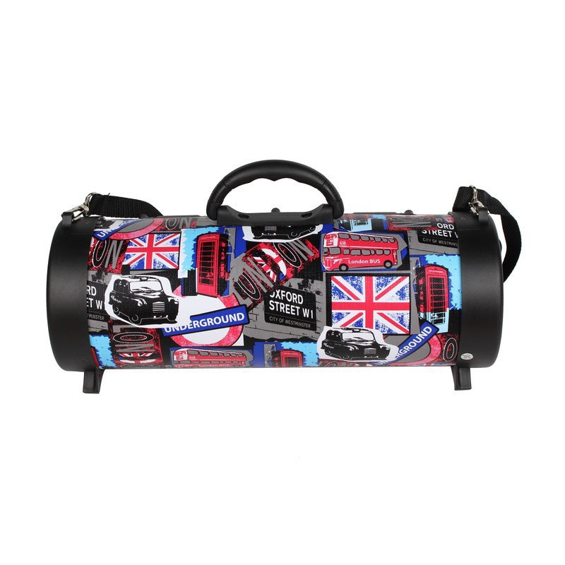 Rechargeable Stereo Bass Portable Wireless Bluetooth Speaker with with FM Radio & Wired/Wireless Mic Support