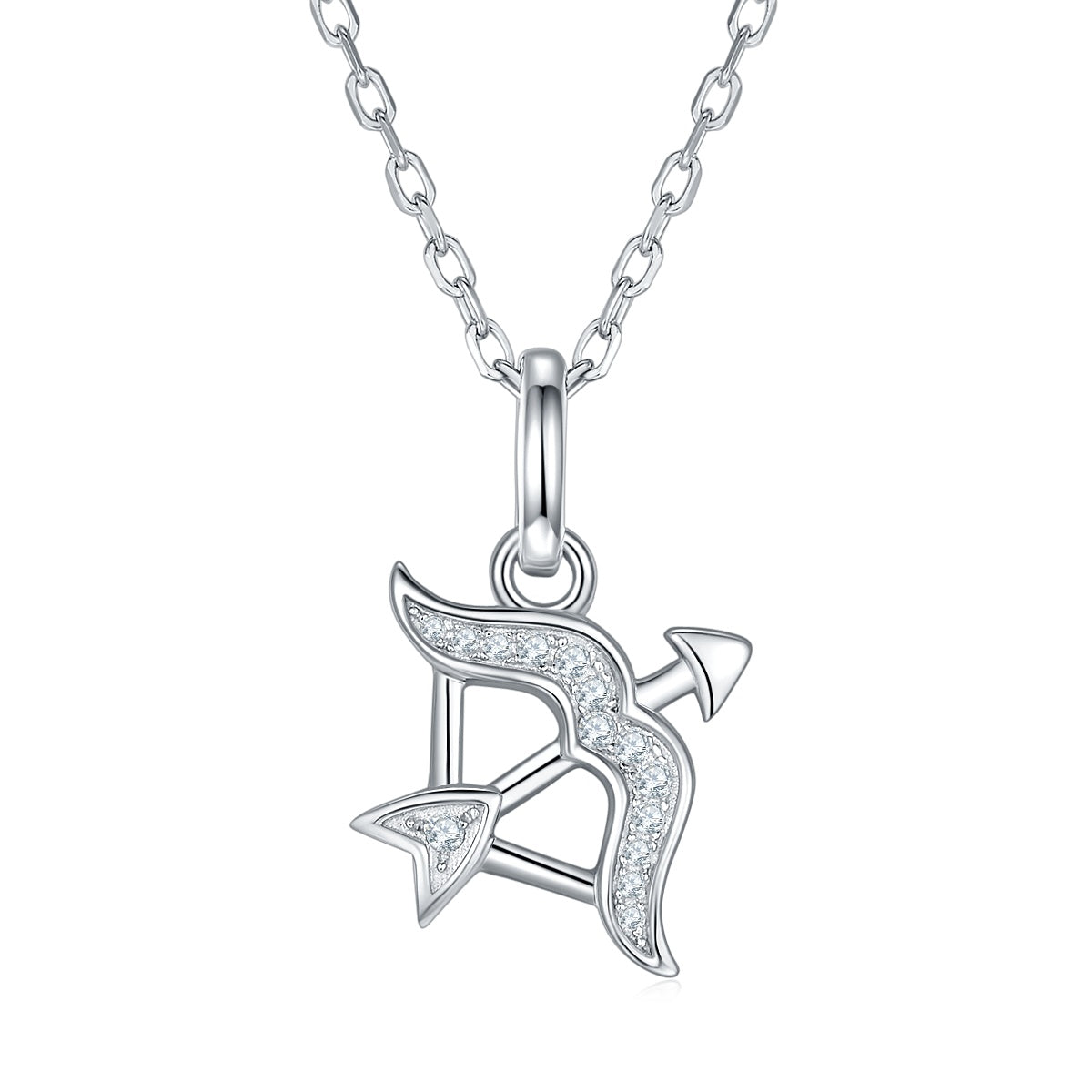 12 Zodiac Signs - Sagittarius, Luxury Necklace Pendant – S925 Silver-Plated Platinum Set With Top-quality Moissanite D Color VVS1