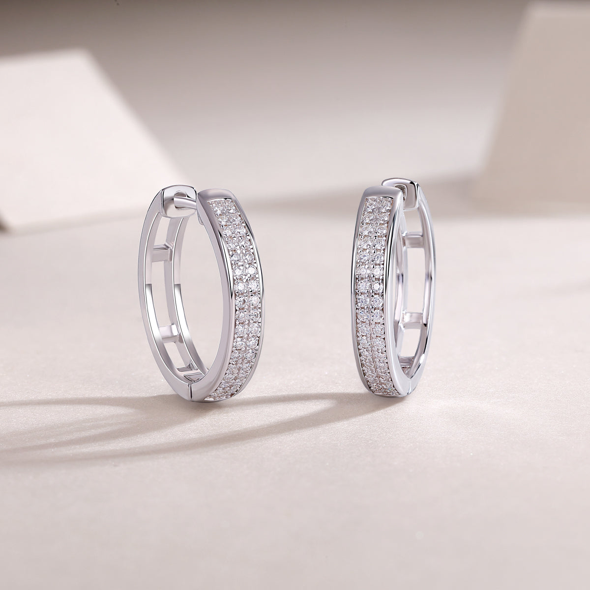 Firefly Light - Premium Moissanite Luxury Fashion Light Luxury Jewelry Silver Stud Earrings S925 Silver Plated Platinum