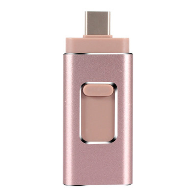 4-in-1 Multi-port USB Flash Drive: iPhone | Android (Micro USB) | Type-C | USB Key