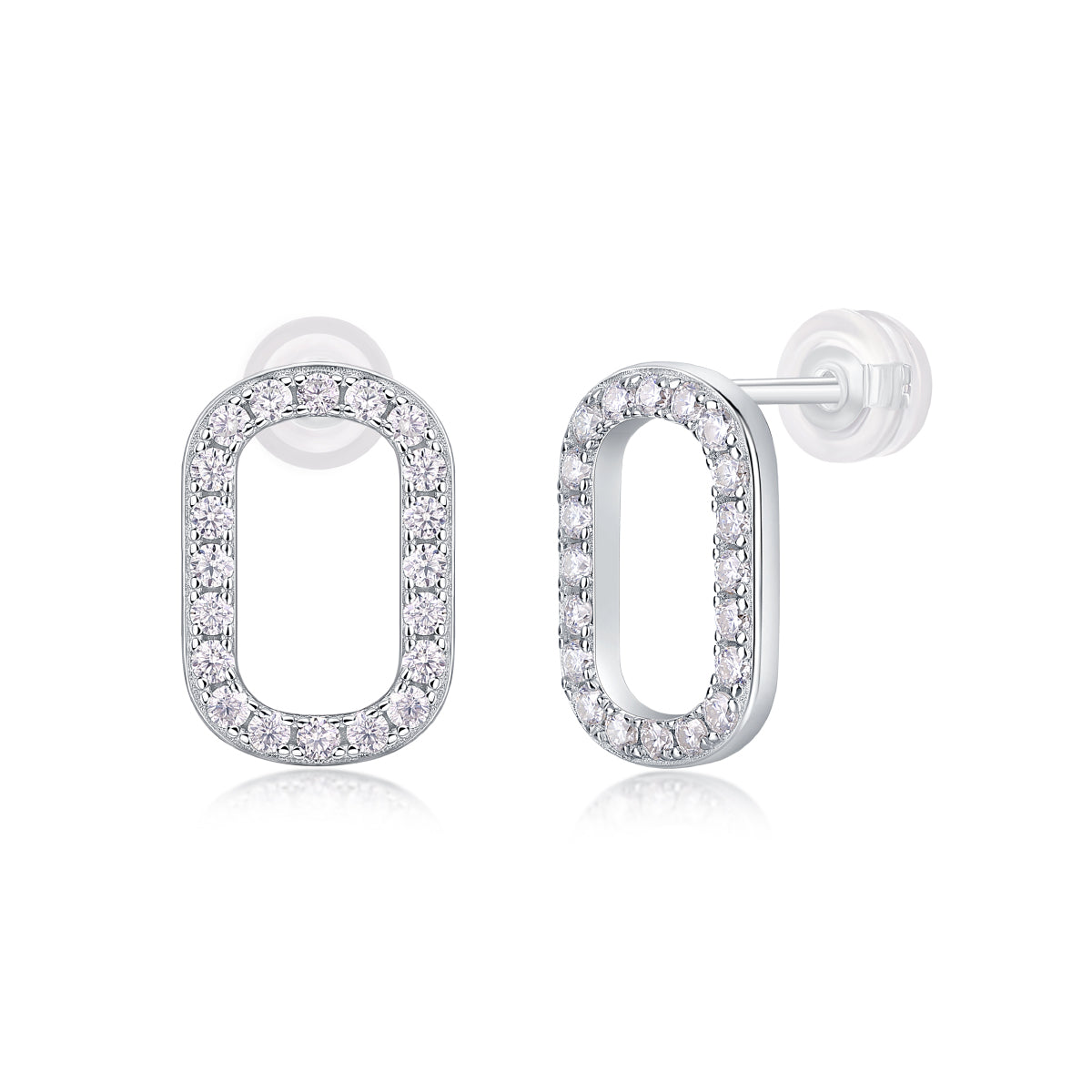 Return To Simplicity - Top-quality Moissanite Luxury Silver Stud Earrings S925 Silver-plated Platinum