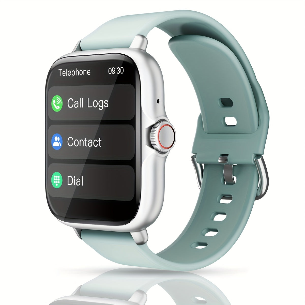 1.83'' HD Full Touch Screen Smart Watch | Bluetooth Call Answering | Sports Pedometer & Health Monitoring | Alloy Body, Silicone Strap | Compatible with iPhone/Android Phones