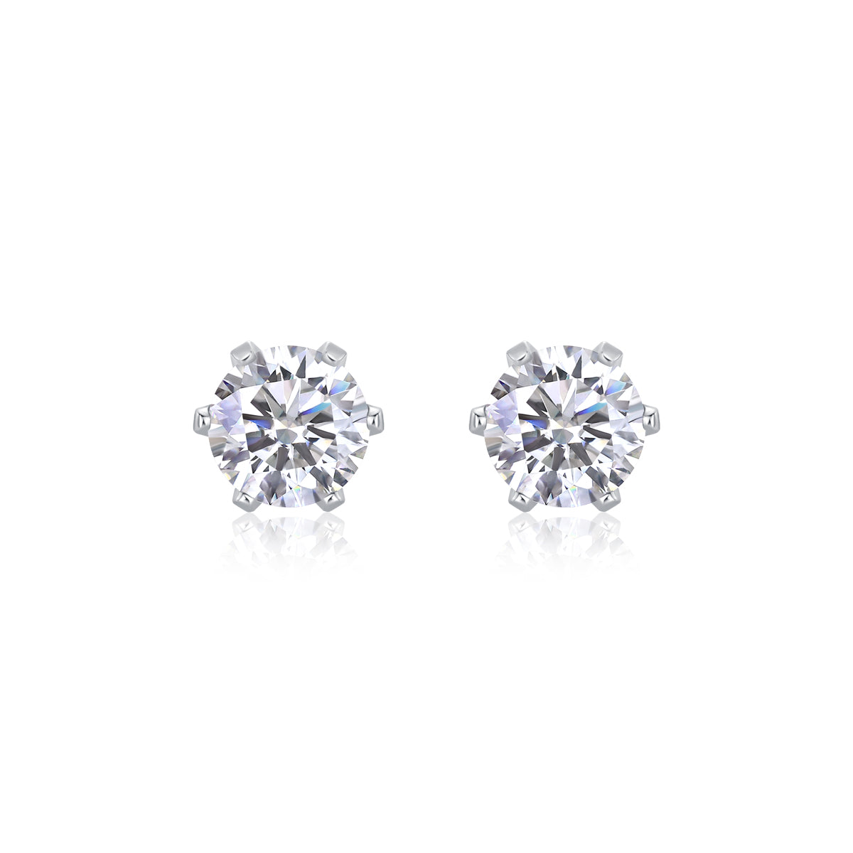 Starlight Solo Dance - Premium Moissanite Luxury Silver Stud Earrings S925 Silver Plated Platinum