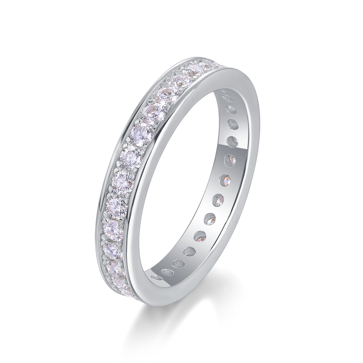 Trajectory - Luxury Silver Ring Set With Top-quality Moissanite, S925 Silver And Platinum-plated Diamond Ring