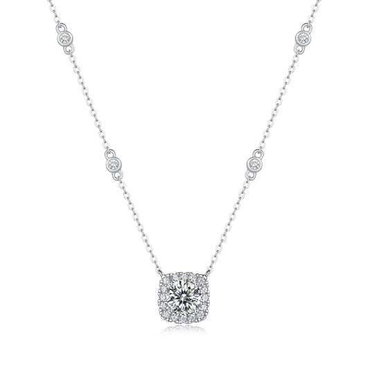 The Fate In Dreams - Necklace Set With Top-quality Moissanite S925 Silver And Platinum Plating