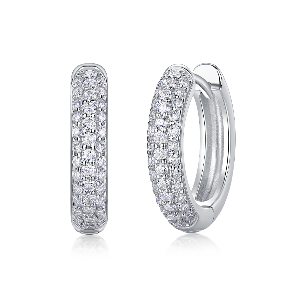 Corner Starlight - Premium Moissanite Luxury Silver Stud Earrings S925 Silver Plated Platinum
