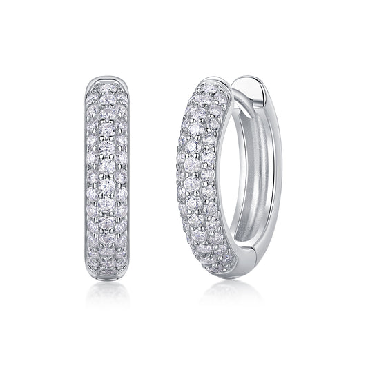 Corner Starlight - Premium Moissanite Luxury Silver Stud Earrings S925 Silver Plated Platinum