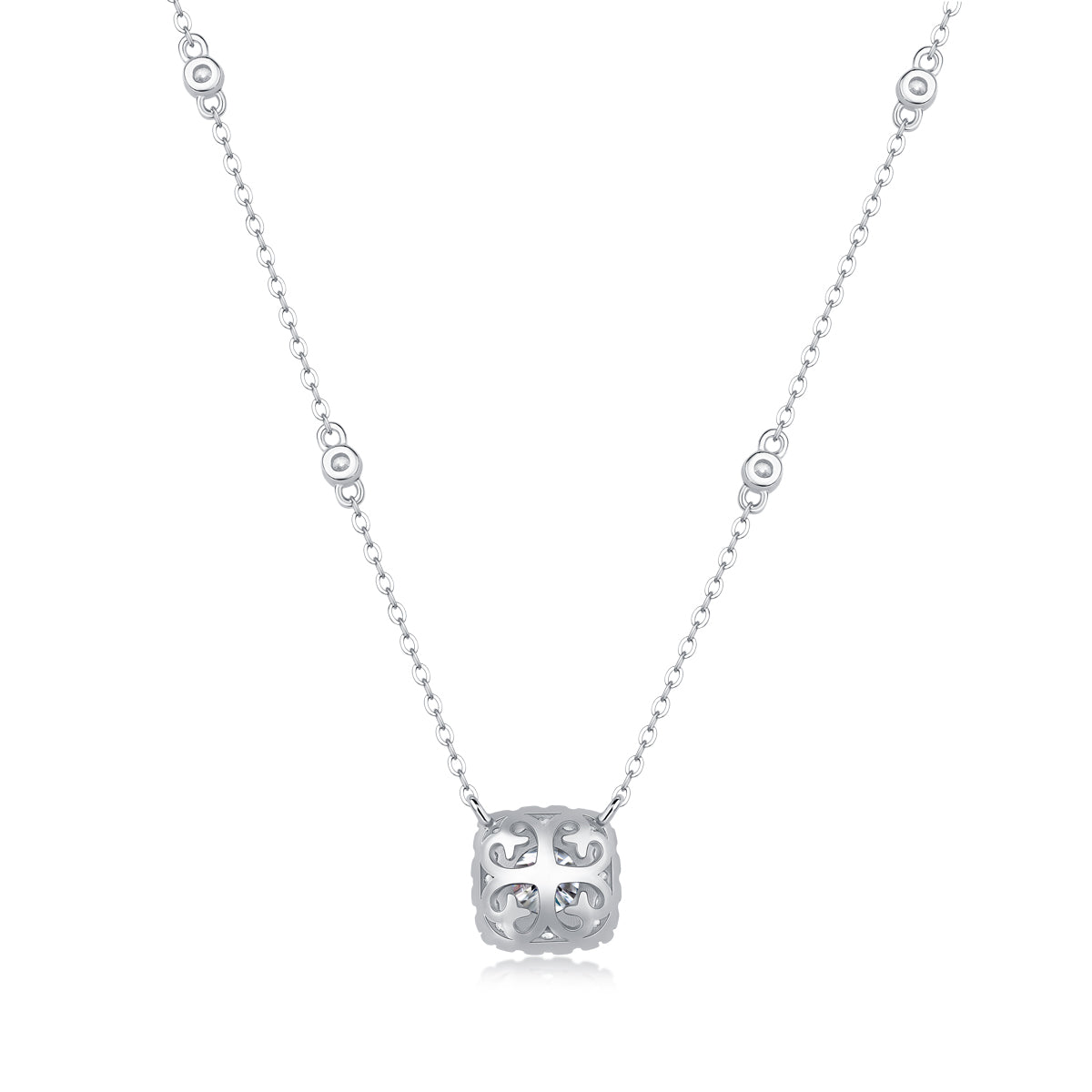The Fate In Dreams - Necklace Set With Top-quality Moissanite S925 Silver And Platinum Plating