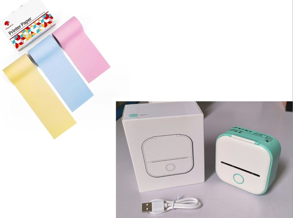 Mini Bluetooth Thermal Label Printer – Portable Photo, Study & Price Tag Printer