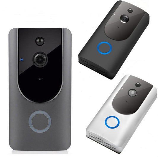 Wireless Smart WiFi Video Doorbell Camera with Chime, Visual Intercom & Night Vision IP Security