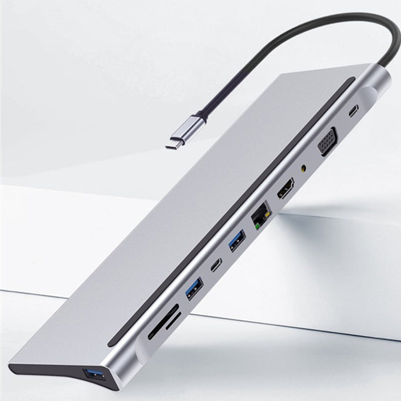 11-in-1 USB-C Multiport Docking Station | 4K HDMI, VGA, 100W PD, Gigabit Ethernet & Card Readers