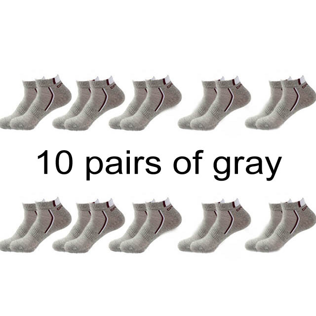 Men's Ankle Socks 5 or 10 Packs – All-Season Breathable Cotton Blend, Sports & Casual Wear