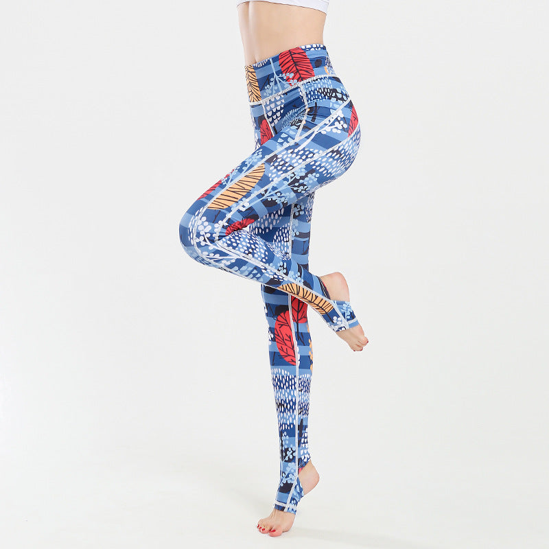 Geometric Print High Waisted Yoga & Sports Leggings
