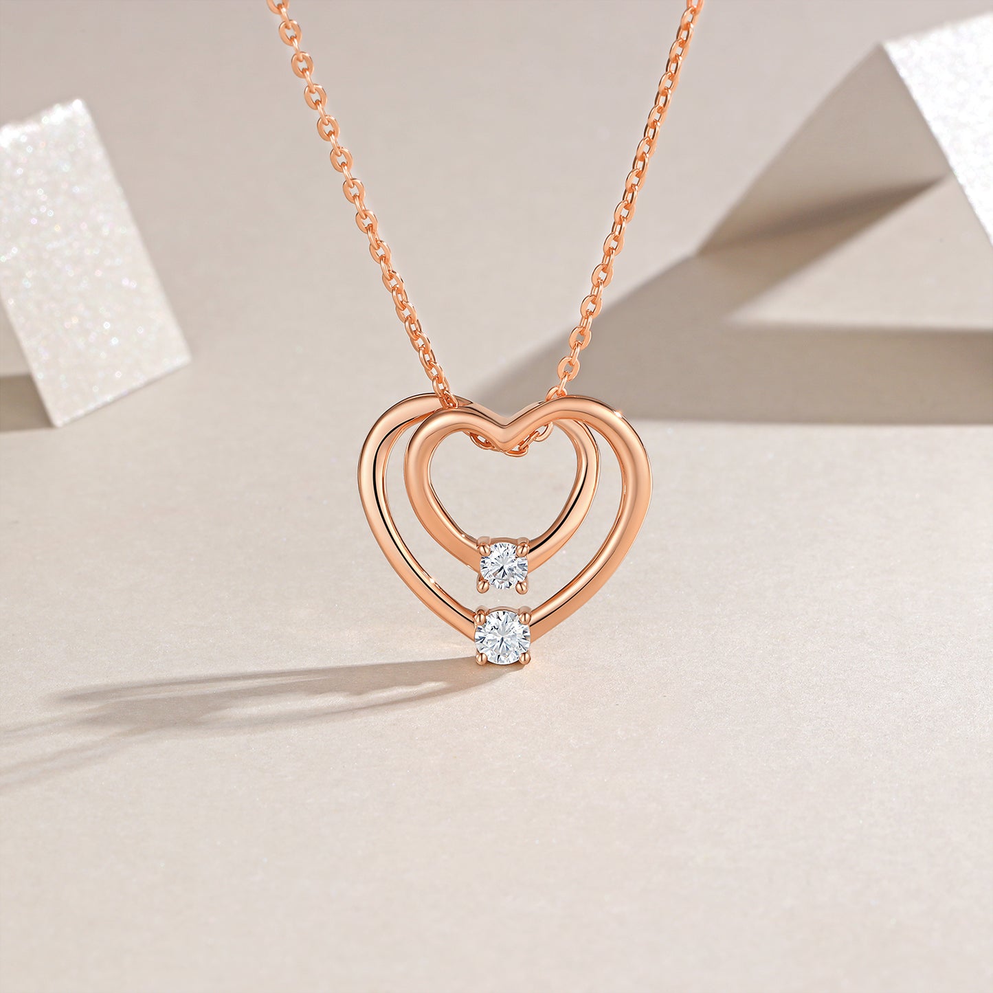 Luxury Silver Necklace Set With Top-quality Moissanite, S925 Silver Electroplated With Platinum