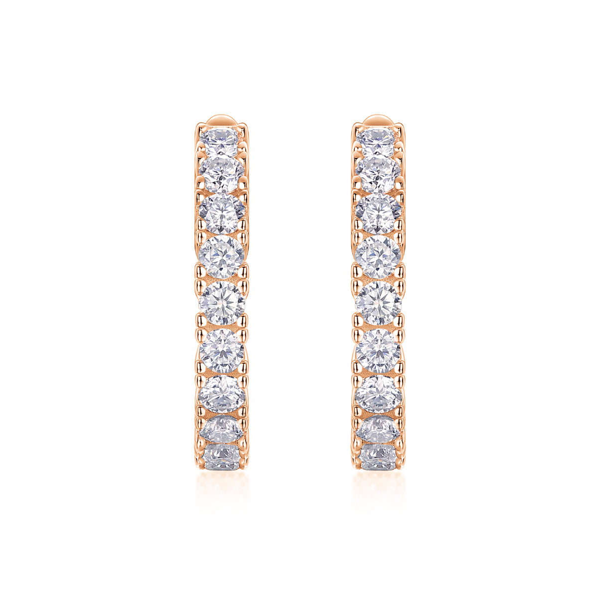Modern Guide - Premium Moissanite Luxury Silver Stud Earrings S925 Silver Plated Platinum