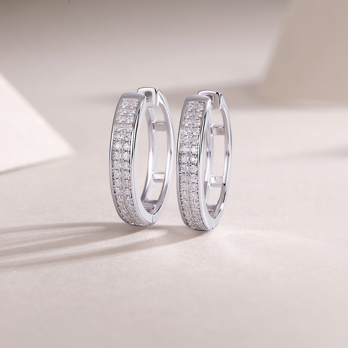 Firefly Light - Premium Moissanite Luxury Fashion Light Luxury Jewelry Silver Stud Earrings S925 Silver Plated Platinum