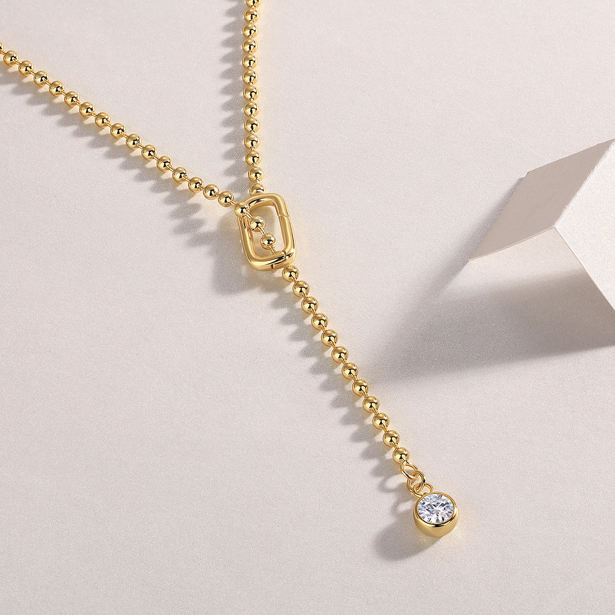 Tassel - Set With Top-quality Moissanite S925 Silver And Gold-plated Necklace Pendant