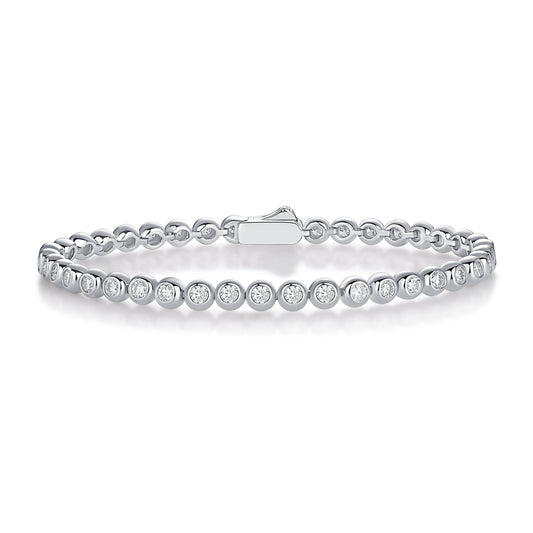 Galaxy Dream -Luxury Silver Bracelet Set With Top-quality Moissanite, S925 Silver-plated Platinum