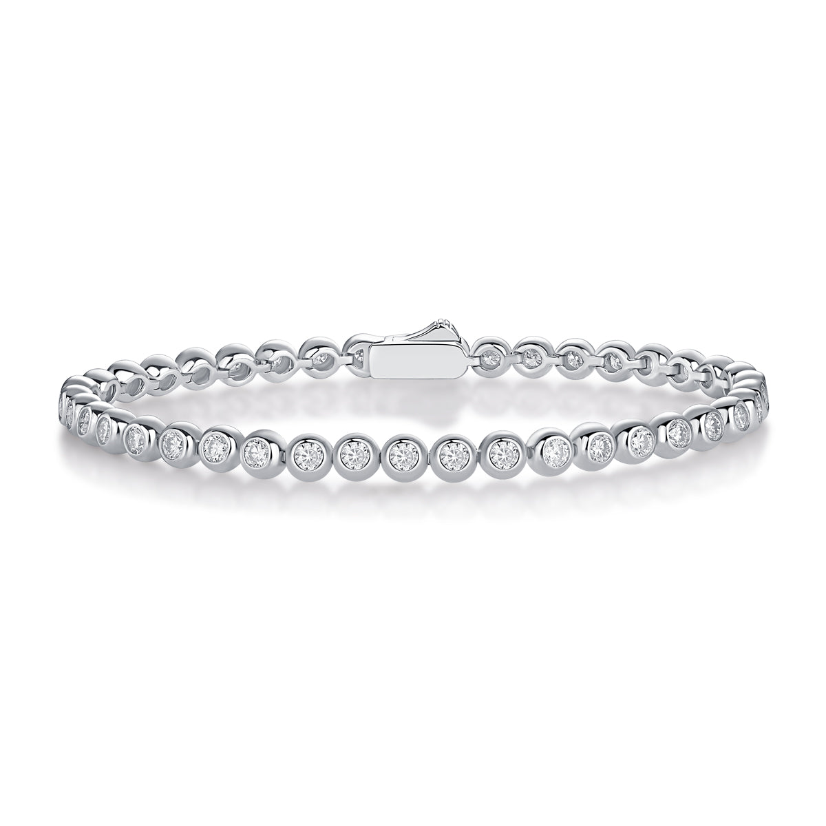 Galaxy Dream -Luxury Silver Bracelet Set With Top-quality Moissanite, S925 Silver-plated Platinum