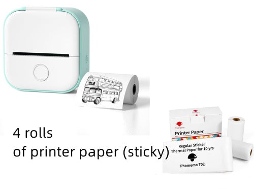 Mini Bluetooth Thermal Label Printer – Portable Photo, Study & Price Tag Printer