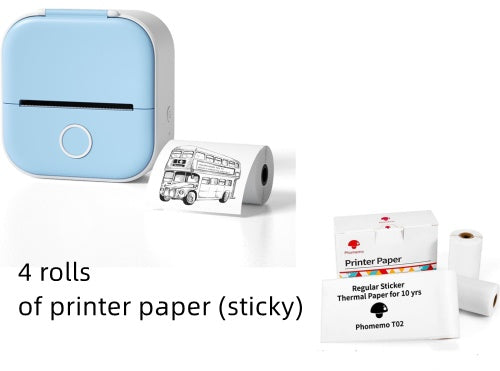 Mini Bluetooth Thermal Label Printer – Portable Photo, Study & Price Tag Printer