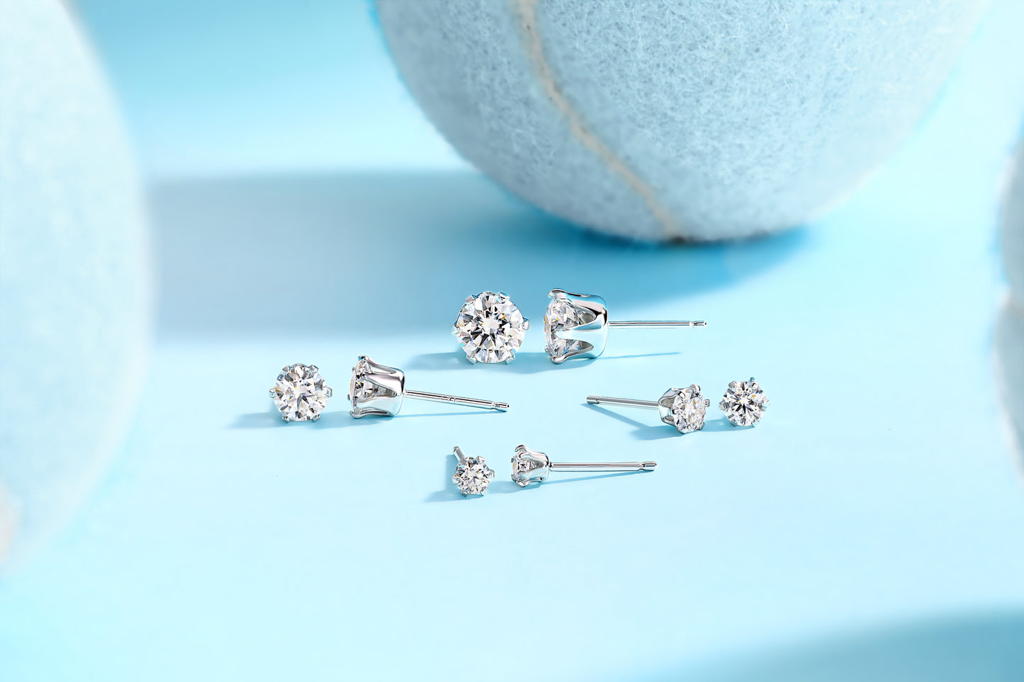 Starlight Solo Dance - Premium Moissanite Luxury Silver Stud Earrings S925 Silver Plated Platinum