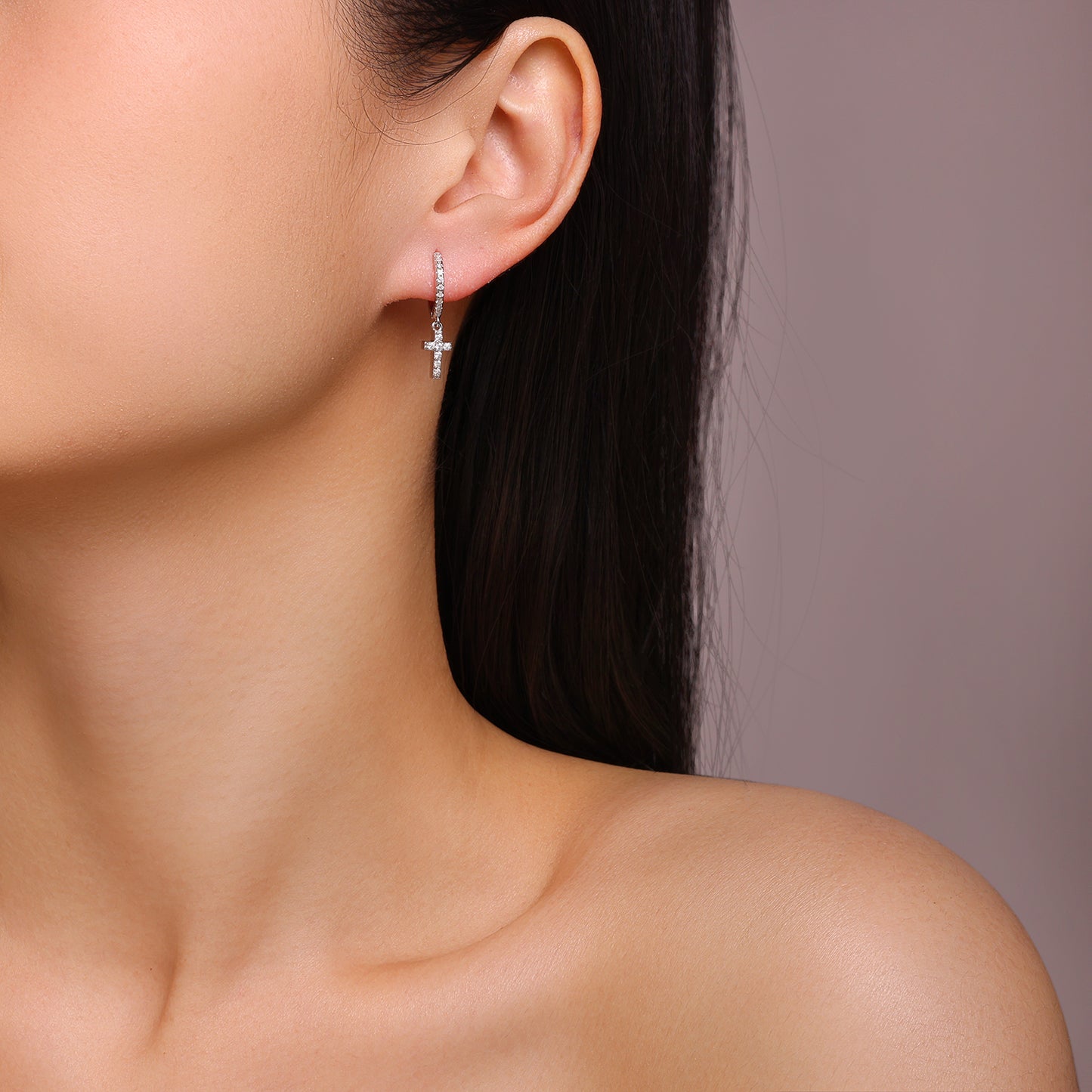 Top-quality Moissanite Luxury Silver Stud Earrings S925 Silver Plated Platinum