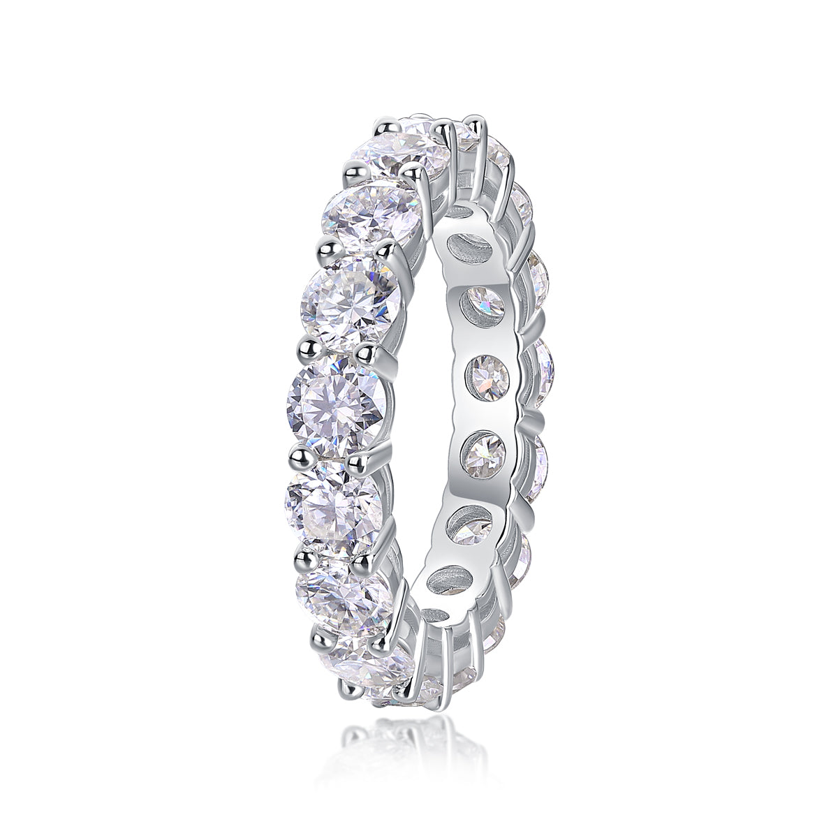 Starlight - Luxury Silver RIng Set With Top-quality Moissanite,  S925 Silver And Platinum-plated