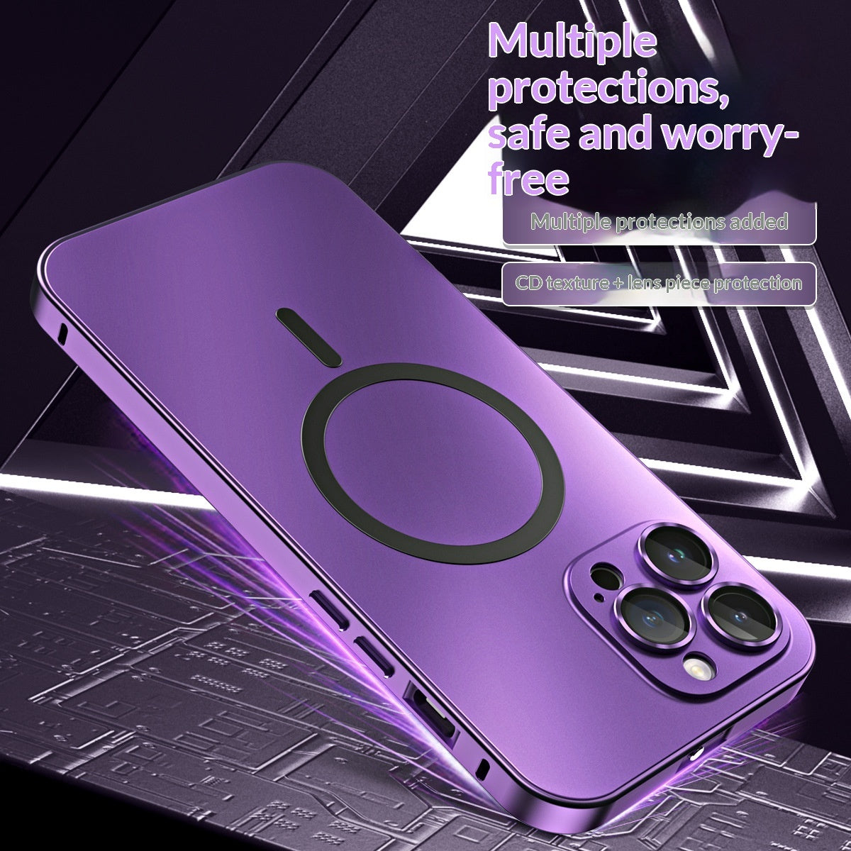 Full-Coverage Magnetic Metal Phone Case